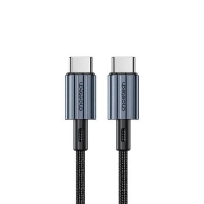 Choetech PD60W USB-C to USB-C Braided Fast Charging Cable 2m Black